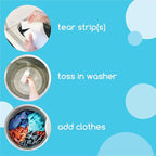 Beyond Laundry Detergent Strips [12 packs of 32 strips] - Free & Clear - Eco-friendly, Hypoallergenic. Travel friendly. Dissolvable Strips