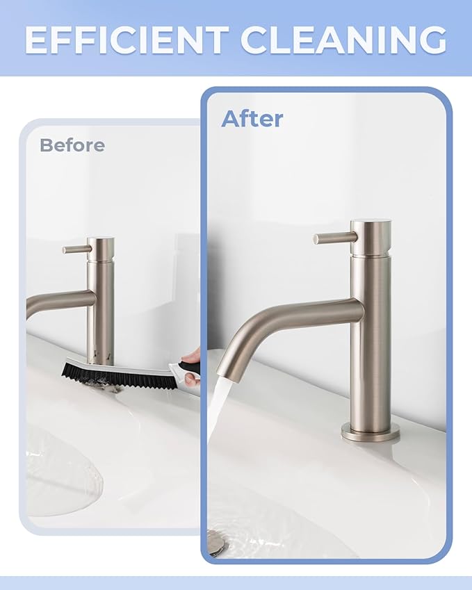 Crevice Cleaning Brushes, Serrated Scrub Brush Tool for Hard to Reach Tight Space, Cleaner Brushes, Cleaning Supplies, Home Essentials for Shower, Bathroom, Kitchen, Window, Toilet, Sink