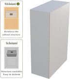 6-Cube Storage Shelf Bookcase - Wooden 3-Tier Floor Standing Open Bookshelf for Home and Office, Display Cabinet, Warm White