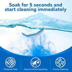 Disposable Toilet Wand Refill Compatible with Clorox, 50 Count Disposable Heads for Deep Cleaning
