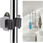 3-H 10 Pack Mop and Broom Holder Big Size Hanging 1 KG Extra, Broom Holder Wall Mount for Hanging and Organizing Shove Rake Yard Tools in Garage Garden Shed Laundry Kitchen up to 1.45 Inch (black)