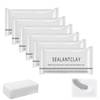 6-Pack Waterproof Sealant Mastic,White Duct Seal Repair Sealing Clay,Quick Mending Mud for Drain Pipes,Wall Hole, Air Conditioning Hole Waterproof Seal Putty
