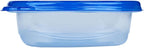 Glad GladWare Entree Food Storage Containers with Lids, Medium Square BPA Free Plastic for Meal Prep and Lunches, Lock Tight Seal, Microwave and Dishwasher Safe, 25 Oz, 5 Count - 6 Pack