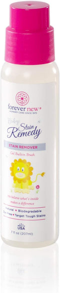 FOREVER NEW Baby Stain Remedy Gel - Fabric Stain Remover - Built-in Brush, 7 Fl Oz