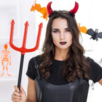 Toyvian Novelties Pitchfork Pitch Fork Halloween Costumes Trident Costumes Fancy Dress Accessory Red Pitchfork Halloween Decoration Costumes Pitchfork Costume Devil Child Makeup