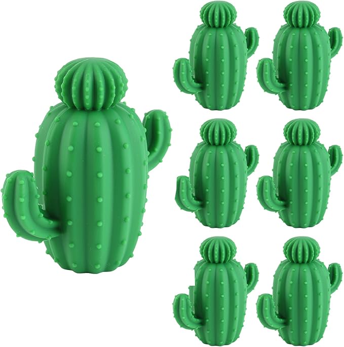 Sunseeke Silicone Dryer Balls, Natural Fabric Softener, Reusable, Reduces Clothing Wrinkles and Saves Drying Time -Blue, XL 4-Pack (Green 6pack)