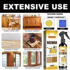 Natural Beeswax Spray Furniture Polish, Wood Cleaner, Wood Floor Polish - For Living Room, Kitchen and Wooden Furniture Floors(3PCS)