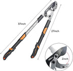 AIRAJ 27-37'' Extendable Anvil Loppers,Tree Trimmer Heavy Duty with Compound Action,Branch Cutter with 2” Cutting Capacity,Chops Thick Branches Ease,Garden Lopper for Gardening Pruning Shears