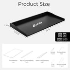 OAKHAM HOME Washer Dryer Countertop 54" W x 27.5"D Washer Dryer Topper with Non-Slip Pads Laundry Countertop for Laundry Room Organization and Storage, Black