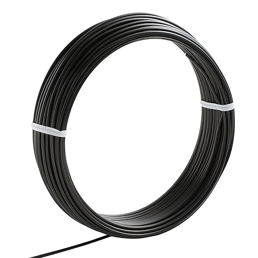 Wazakura 150 gr Black Anodized Aluminum Bonsai Training Wire Made in Japan (2 mm, Black)