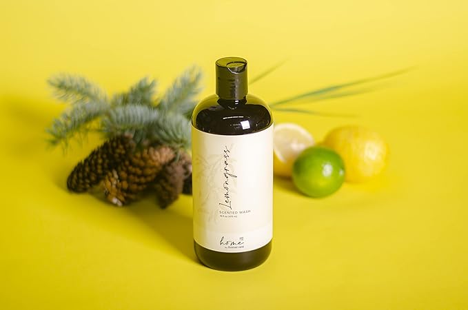 Home by Forever New – Scented Liquid Laundry Detergent, Lemongrass, 16 Fl Oz – Perfect for Washing Towels, Bed Linens, Clothing, and More