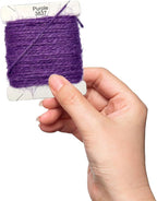 Jute Twine 15m Long Twine String for Crafts Gift Wrapping Packing Gardening Crochet Knitting Macrame Decor (Purple)
