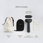 Steamery Handheld Clothes Steamer Cirrus 3, 1200W, US Plug, Heated Ironing Plate, Fast Heat Up, Garment Wrinkle Remover, Black