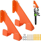 Chainsaw Hanger,Heavy Duty Chainsaw Hanger, 2 Pack Wall Mount Rack, Durable Chainsaw Storage Holder for Garage & Shed, Anti-Scratch Chainsaw Hook for Space-Saving Organization