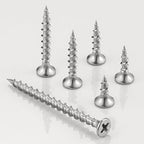 (275 pcs)#6X1-1/4 410 Stainless Steel Fastener Drywall Screws-Phillips with coarse Threaded tip, Black, Suitable for Drywall Slate, Wood, etc.(1 pounds)