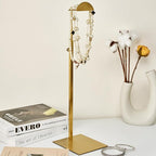 Purse Display Stand, Set of 2 Handbag Display Stand Vendors Purse Rack Stainless Steel Hanging Hook Stands Tabletop for Bag Organizer Adjustable Height Home Store Boutique Counter
