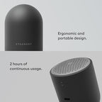 Steamery Fabric Shaver Pilo 2, Removes Lint and Pilling from Clothes and Textiles, Rechargeable Lint Remover with USB, Black