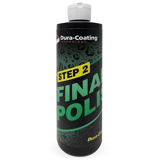 DURA-COATING TECHNOLOGY, Step 2 Final Polish - Removes Micro Scratches, Halograms & Swirls - Car Polish & Scratch Remover for Easy Cleanup & Outstanding Shine - 16oz Bottle of Step 2 Final Polish