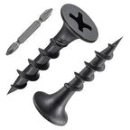 (15 pounds 6600 pcs)#6X3/4 Black Fastener Drywall Screws-Phillips with coarse Threaded tip, Black, Suitable for Drywall Slate, Wood, etc.