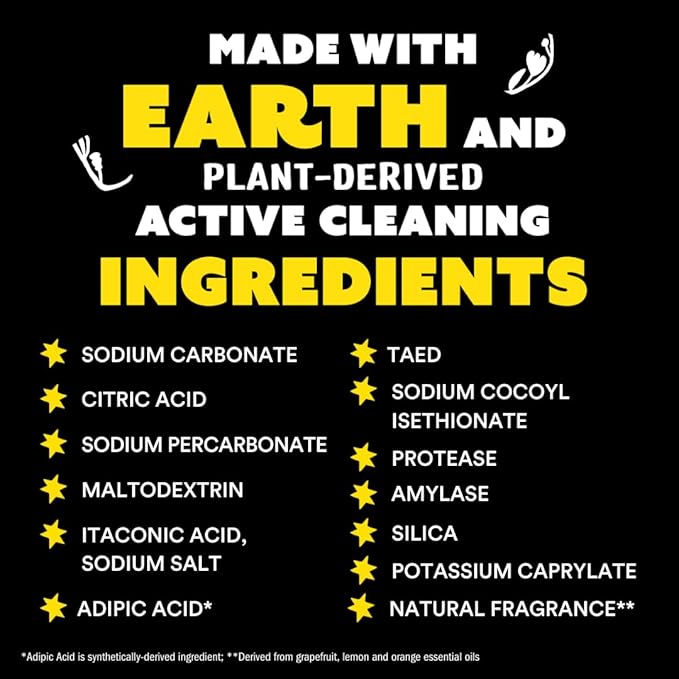 Molly's Suds Washing Machine Cleaner | Removes Odors & Grime from Front & Top Loader Machines, Including HE (Citrus - 10 Tablets)