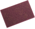 5pcs Nylon Scourer Pad Shell Polishing Professional Industrial Abrasive Hand Scouring Pad (fine-Red)