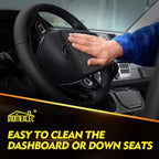 HOMEXCEL Black Microfiber Cleaning Cloth 6 Pack, 12.5 x 12.5 inch Microfiber Towels for Cars, Ultra Absorbent Car Washing Cloth, Lint Free Streak Free Cleaning Rags for Car, Kitchen, and Window