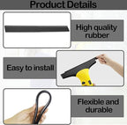 2PCS Replacement Rubber Lips for Karcher Window Vac Blades Glass Cleaner Replacement Lips 280MM Window Squeegee Window Cleaning Squeegee Compatible with WV1 WV2 WV5 WV50 WV55 WV60 WV75