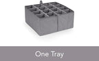 Covermates Keepsakes - Adjustable Zip-Top Storage Box - Configurable FlexGrid Compartments - Heavy Duty Polyester- Reinforced Handles - Stackable Design - Indoor Storage, Brown Heather