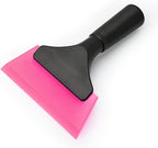 EHDIS Small Squeegee 5 inch Rubber Window Tint Windshield Scraper for Car,Glass, Mirror, Shower, Door,Bathroom Cleaning (Pink)