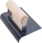 MARSHALLTOWN QLT Blue Steel Hand Edgers, Wood Handle, 152mm Length, 102mm Width, 25mm Radius, 29mm Lip, CE542B