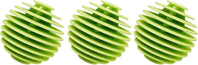 3PCS Reusable Magic Laundry Balls TPR Soft Anti-Winding Clothes Cleaning Tools (Green)