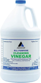 All-Purpose White Vinegar Cleaning Solution, 1 Gallon, Multi-Surface Cleaner for Hard Water Stains, Bathroom and Kitchen Surfaces, and Clothes, Effective Deodorizer