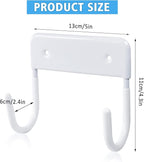 Ironing Board Hanger Wall Mount Ironing Board Holder Organizer for Laundry Rooms Door(Pure White)