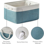 Storage Cubes - 4 Pack Large Fabric Baskets for Organizing, Collapsible Storage Bins for Closet Cloth Decorative Gift supplies Organizer Shelf 15.7 (L) x 11.8 (W) x 8.2 (H) inches