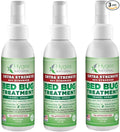 Hygea Natural Extra Strength Bed Bug & Mite Natural Travel Spray - TSA Approved 3 oz Size - Child & Pet Friendly - Stain & Odor Free - for Hotel, Suitcase, Backpack - 66% Stronger Formula (3 pack)