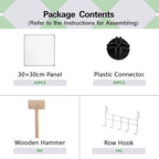 C&AHOME Cube Storage Organizer, 12-Cube Closet Cabinet Organizer, DIY Cube Shelf, Plastic Stackable Bookshelf, Modular Shelving Units Ideal for Home, Office, 36.6" L x 12.4" W x 48.4" H White SHS3012A