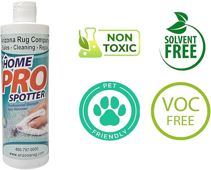 Spot and Stain Remover for Carpets, Rugs, Clothes, Upholstery&Mattress - Home Pro Spotter, 12 FL OZ