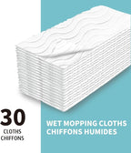 Upgraded Wet Mop Refills for Swiffer Sweeper Wet Pads, 60 Count
