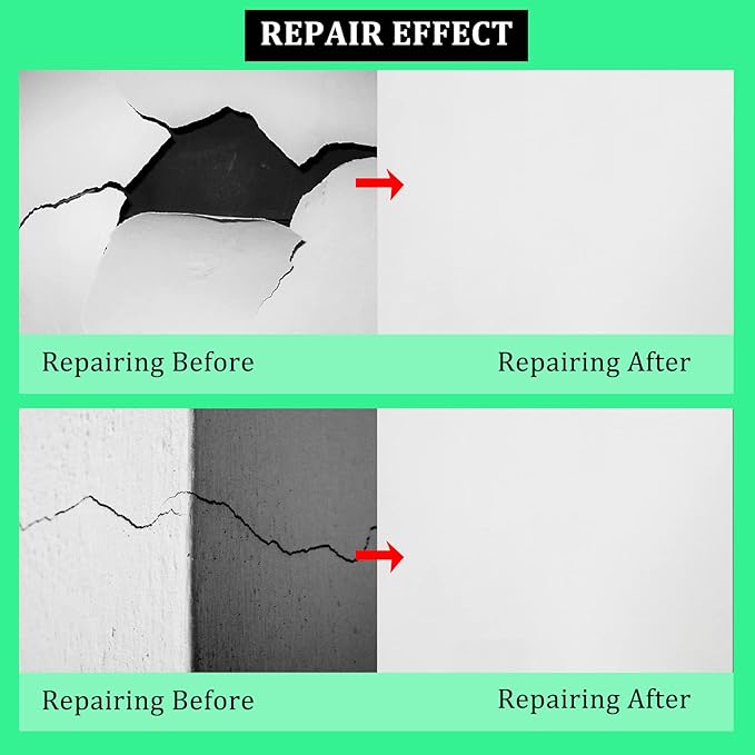 13 Pack Drywall Repair Kit, 2 Inch Drywall Repair Kit Dry Wall Patch Kits, Hole Repair Patch for Ceilings Dry Wall, Comes with Scraper and Sandpapers