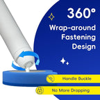 Newlonis® Disposable Toilet Brush Refills, 48 Pcs Cleaning Scrubbers, Not Compatible with Other Brands