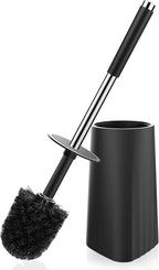 SetSail Toilet Brush, Compact Size Toilet Bowl Brush and Holder Toilet Brushes for Bathroom with Stainless Steel Handle Toilet Cleaner Brush with Durable Scrubbing Bristles, Splash-Proof