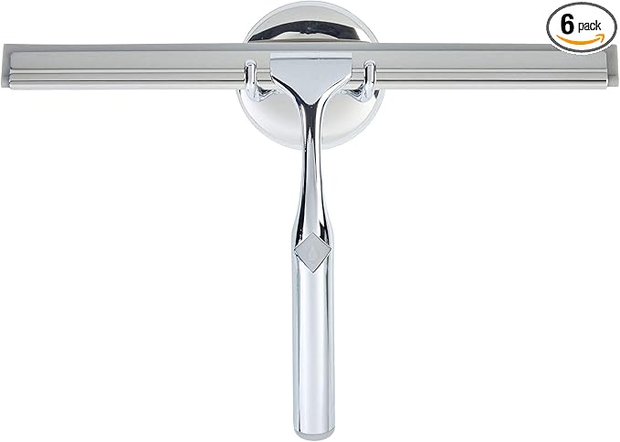 Better Living Products Deluxe Squeegee, 10-Inch, Chrome (Pack of 6)
