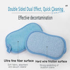 Dish Sponge Kitchen Sponges,Scrub Sponges,Double Sided Cleaning,Non Scratch,Ultra fine Fiber Wiping+Stainless Steel Wire to Remove Stubborn Stains,Durable Thickening (Large 12-Pack)