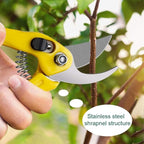 MOSFiATA Bonsai Tools Set 13 Pcs High Carbon Steel Succulent Gardening Trimming Tools Set Include Pruning Shears, Scissors, Mini Rake, Round and Pointed Shovel &Training Wire in PU Leather Bag