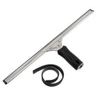 Unger Connect and Clean 16” Performance Window and Glass Cleaning Squeegee with Replacement Rubber, Cleaning Supplies, Heavy Duty Household Cleaner Tools with Streak-Free Results