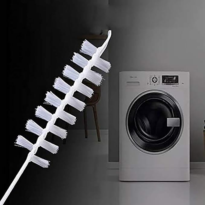 Rolling Washing Machine Cleaning Brush Long Flexible Cleaning Brush Durable Nylon Washer Drum Brush Cleaner Dryer Vent Cleaning Tool Cleaner Kit for Home Bathroom (1)