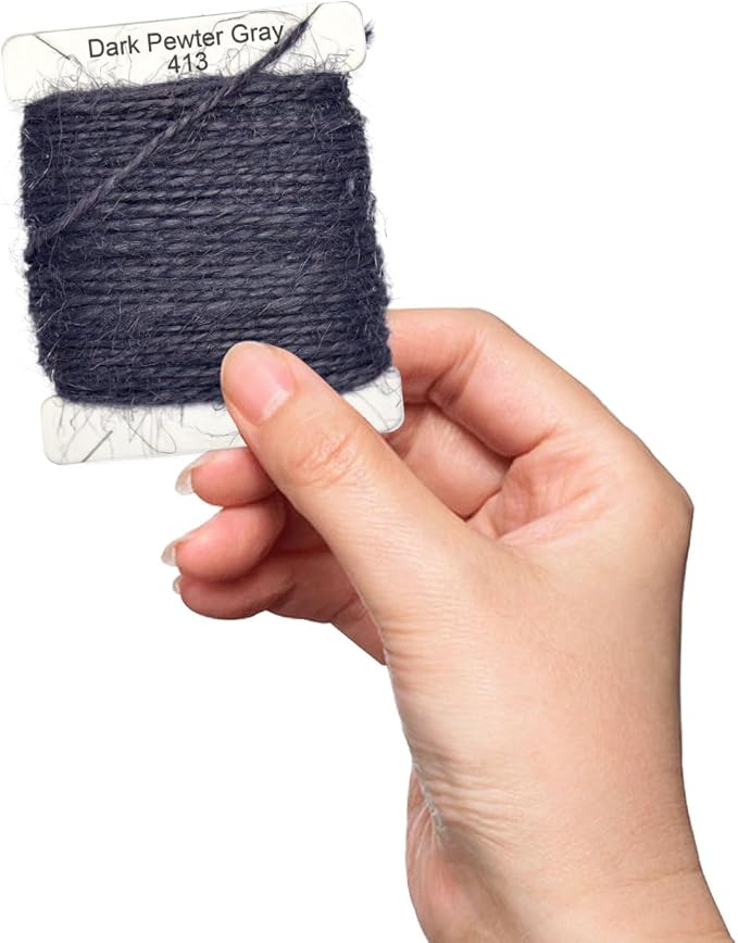 Jute Twine 15m Long Twine String for Crafts Gift Wrapping Packing Gardening Crochet Knitting Macrame Decor (Dark Pewter Gray)