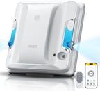 FMART W7 Window Cleaning Robot – Dual Nozzles Ultrasonic Spray, 4000Pa Suction, AI Path Planning, Edge Detection, Anti-Slip Safety, App Control Window Cleaner Robot for Indoor/Outdoor Glass & Tiles