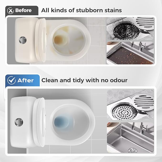 Powerful Pipe Dredging Agent, 2025 New Sink Drain Cleaner, Powerful Pipe Unclogging Agent for Kitchen and Pipes Cleaning Tool (2PCS)