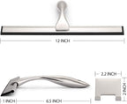 Hiware All-Purpose Shower Squeegee for Shower Doors, Bathroom, Window and Car Glass - Stainless Steel, 12 Inches
